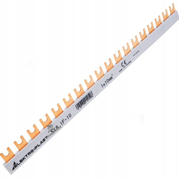 Szyna łączeniowa 1P 63A 10mm2 widełkowa (18 mod.)