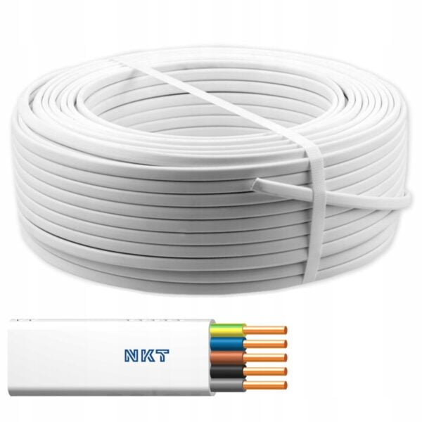 PRZEWÓD INSTALACYJNY YDYP 5x6 750V PŁASKI - 1MB