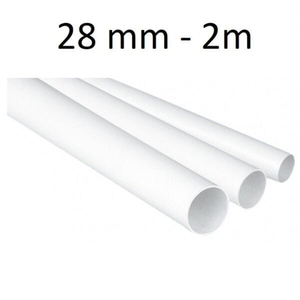 Rura elektroinstalacyjna sztywna RL 28mm biała  /3m/ PVC