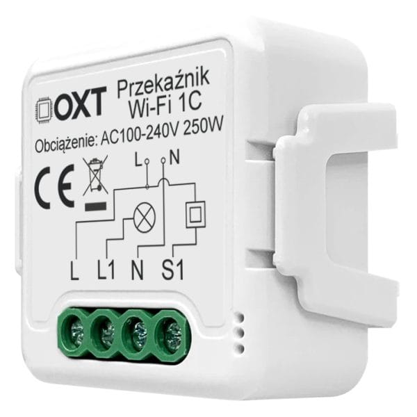 Przekaźnik 1 obwód WiFi TUYA Moduł OXT mini - obrazek 2