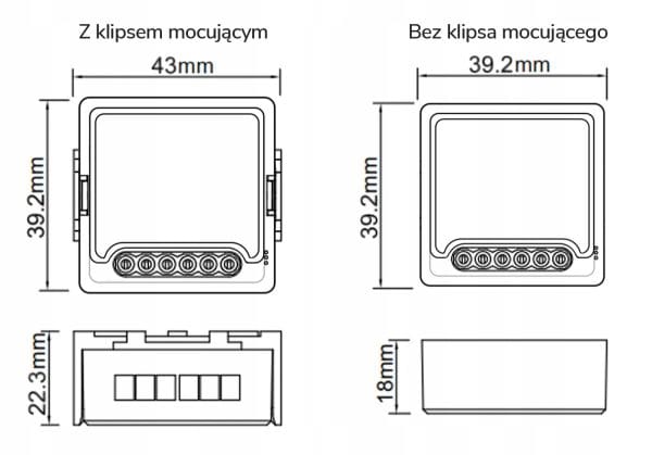 Przekaźnik 1 obwód WiFi TUYA Moduł OXT mini - obrazek 8