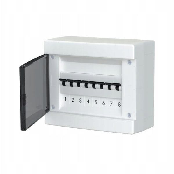 Rozdzielnica modułowa natynkowa plastikowa 1x8 IP40 C.1308-P PAWBOL